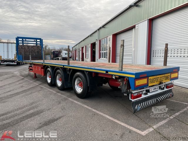 Dieplader oplegger MEUSBURGER MPS-3*Plateau*ausziehbar 4m*§70*3. Achse gelenkt