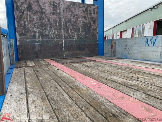 Dieplader oplegger MEUSBURGER MPS-3*Plateau*ausziehbar 4m*§70*3. Achse gelenkt