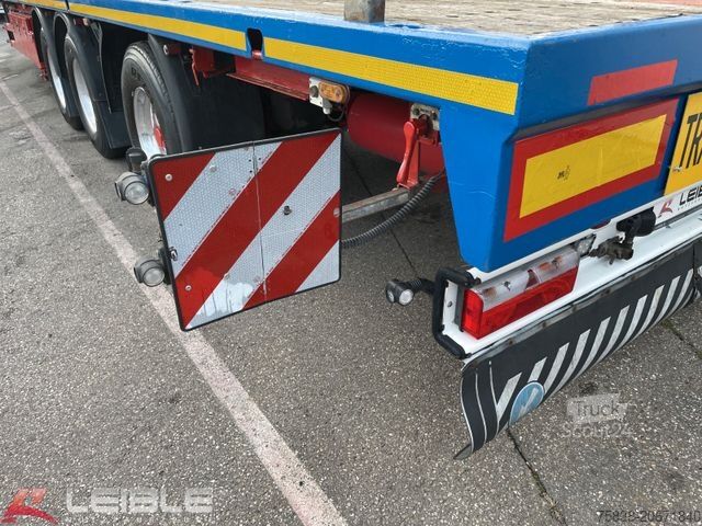 Dieplader oplegger MEUSBURGER MPS-3*Plateau*ausziehbar 4m*§70*3. Achse gelenkt