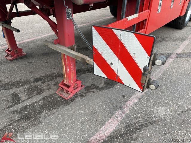 Dieplader oplegger MEUSBURGER MPS-3*Plateau*ausziehbar 4m*§70*3. Achse gelenkt