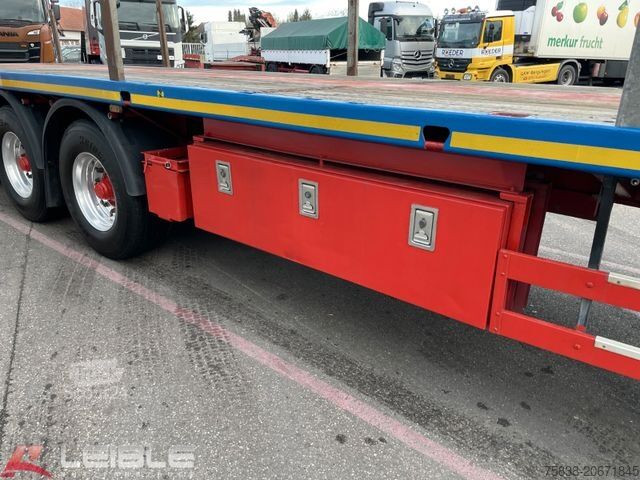 Oplegger MEUSBURGER MPS-3*Plateau*ausziehbar 4m*§70*3. Achse gelenkt
