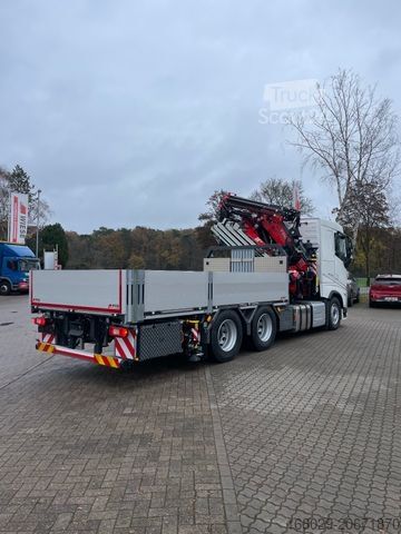 Vrachtauto met open laadbak VOLVO FH500 6x4 Fassi F545RA 2.27 mit Jib und Winde