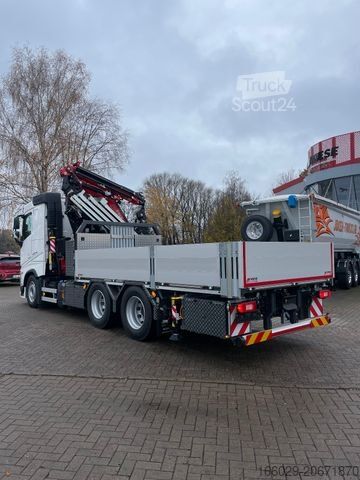 Vrachtauto met open laadbak VOLVO FH500 6x4 Fassi F545RA 2.27 mit Jib und Winde