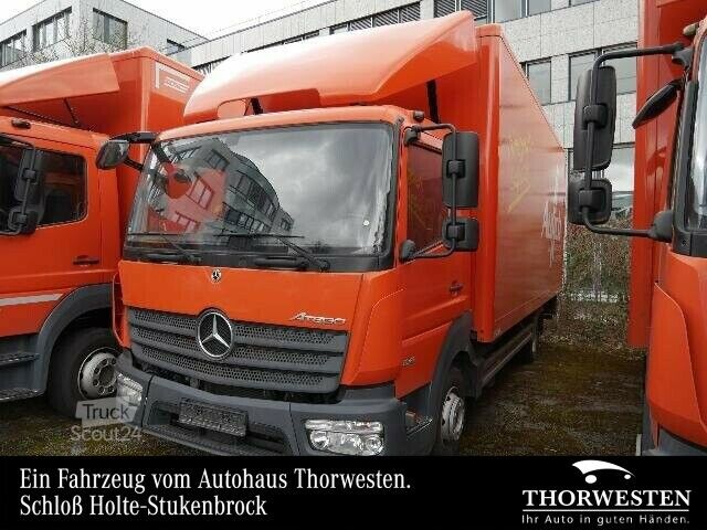 Laatikkoauto Mercedes-Benz Atego 816 4x2 Automatik Koffer LBW / IM VORLAUF
