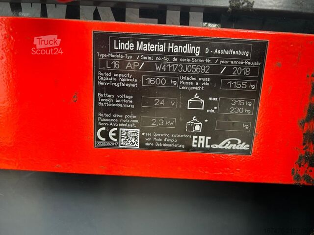 Manuel stabler Linde L16 AP-I