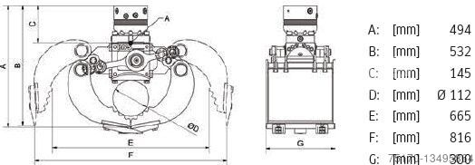 Alții  DMS SG2030 inkl. Rotator Sortiergreifer / NEU