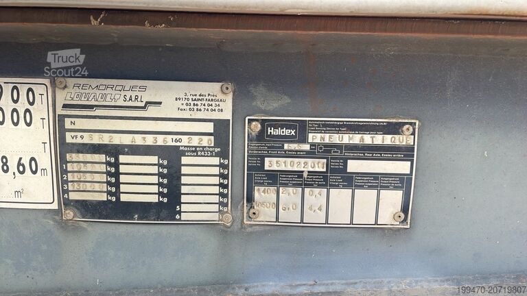 Kippauflieger Louault VF9 Steel Trailer