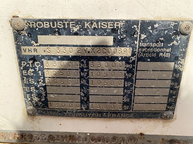 Kippauflieger ROBUSTE KAISER S3302V Steel Trailer