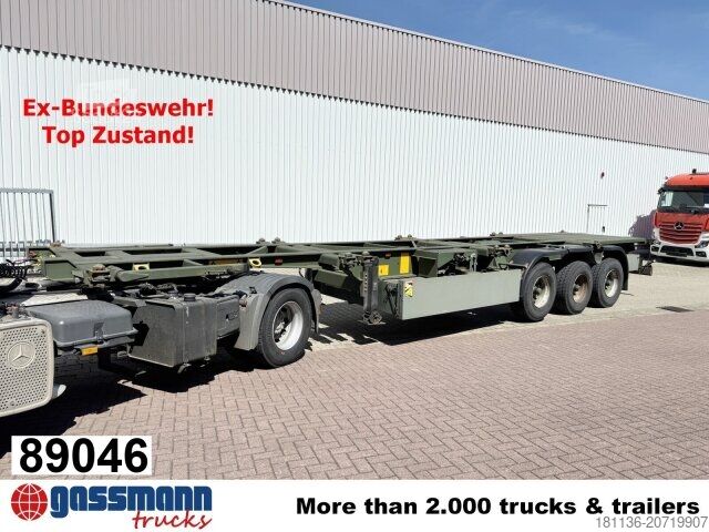 Auflieger-Wechselfahrgestell Doll U-74.0 3-Achs Containerchassis, 2x20/20/30/40ft,