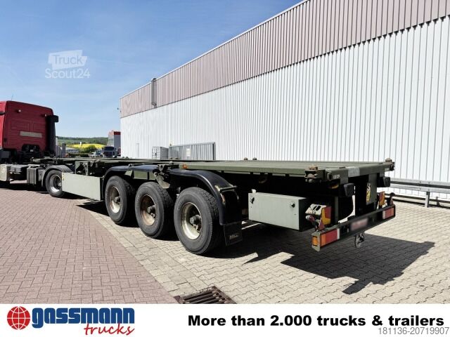 Auflieger-Wechselfahrgestell Doll U-74.0 3-Achs Containerchassis, 2x20/20/30/40ft,