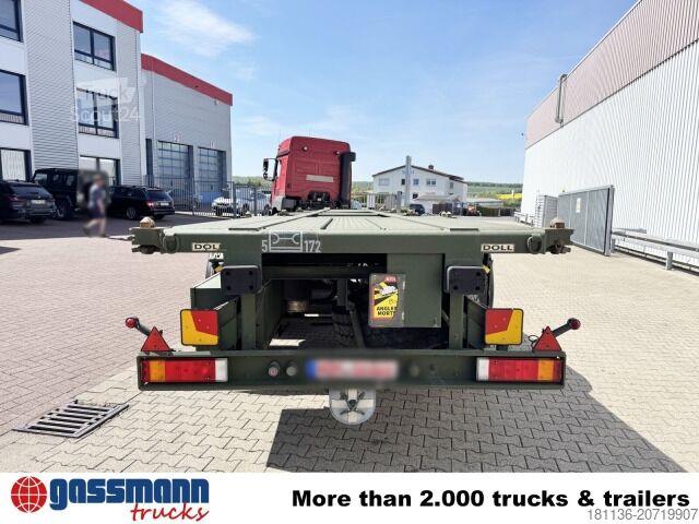 Auflieger-Wechselfahrgestell Doll U-74.0 3-Achs Containerchassis, 2x20/20/30/40ft,