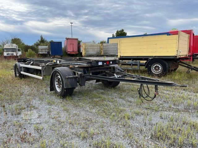 Kroghejsevogn HÜFFERMANN 2-achs Abrollanhänger HSA 18.70 Containeranhänge