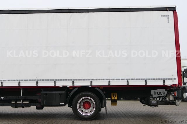 Tenteli düz yataklı kamyon RENAULT DWide 18.320 Pritsche Plane Vollluft XL-Tank LBW