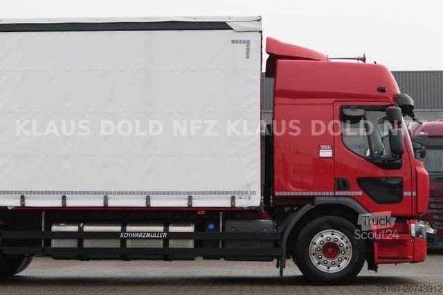 Tenteli düz yataklı kamyon RENAULT DWide 18.320 Pritsche Plane Vollluft XL-Tank LBW