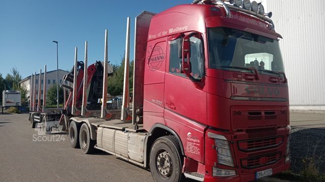Houttransportwagen VOLVO FH500 6x4R Globe RETARDER EPSILON M13Z FullOptio