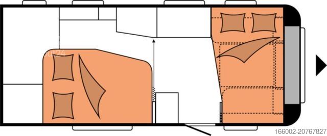 Caravan HOBBY Excellent 495 WFB 1800 kg Auflastung