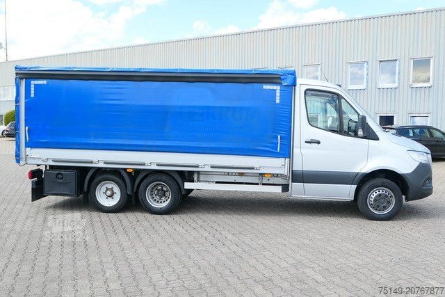 Furgão cortina de lona MERCEDES-BENZ 519 CDI Sprinter 6x2, 3-Achser, Schiebeplane