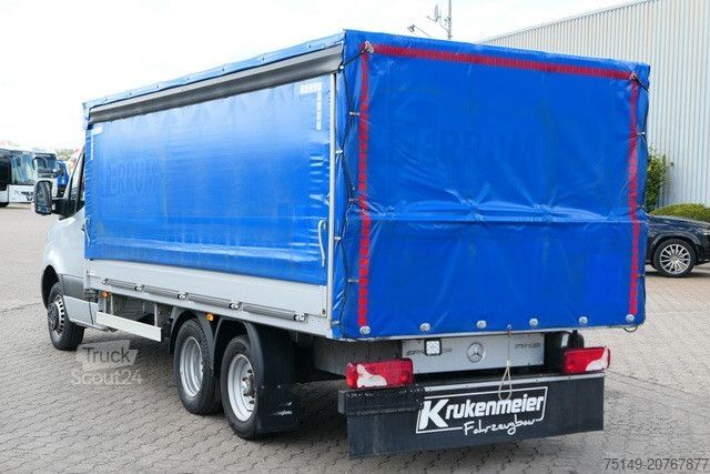 Furgão cortina de lona MERCEDES-BENZ 519 CDI Sprinter 6x2, 3-Achser, Schiebeplane