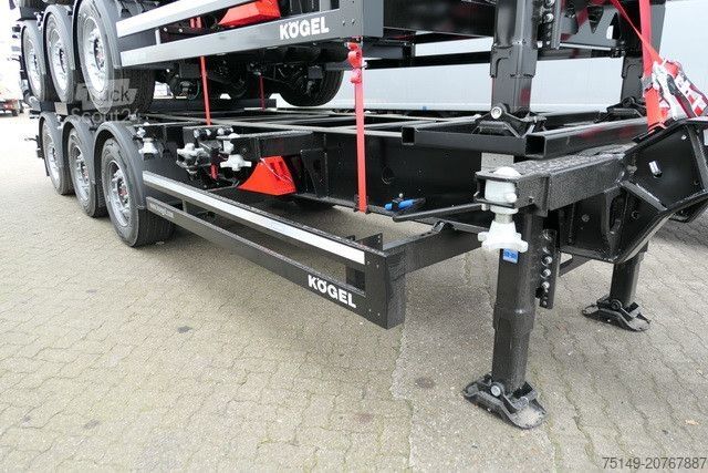Semi-remorque à carrosserie interchangeable KÖGEL S24-2, ADR, 2x Lift, 20/30/40 Fuß Container, SAF