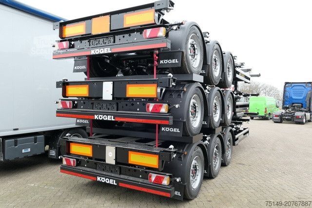 Semi-remorque à carrosserie interchangeable KÖGEL S24-2, ADR, 2x Lift, 20/30/40 Fuß Container, SAF