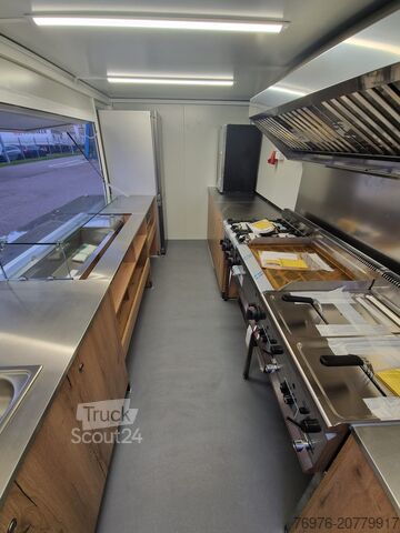 Camionnette de vente, food truck, snack truck Iveco Food Truck, Imbisswagen, Küche ist Neu