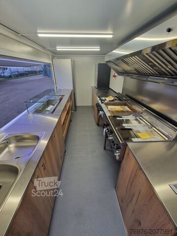 Camionnette de vente, food truck, snack truck Iveco Food Truck, Imbisswagen, Küche ist Neu