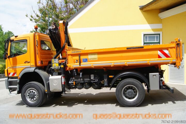 Jeřáb na nákladním automobilu Mercedes-Benz AXOR 1829 BB 4x4 /Palfinger PK 12001/MEILLER/Winterdienst