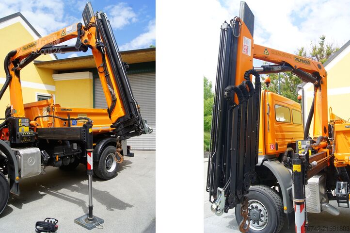 Jeřáb na nákladním automobilu Mercedes-Benz AXOR 1829 BB 4x4 /Palfinger PK 12001/MEILLER/Winterdienst