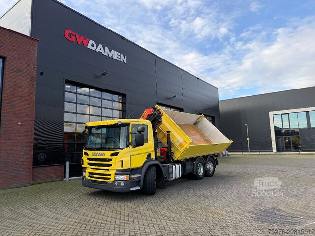 Ribaltabile su 3 lati Scania P360 6x2 3 zijdige Kipper/ Palfinger PK 18002-E...