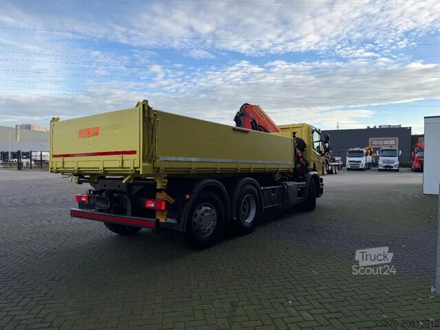 Ribaltabile su 3 lati Scania P360 6x2 3 zijdige Kipper/ Palfinger PK 18002-E...