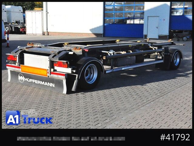 Roll off trailer Hüffermann HSA 1870 Luft, Schlitten,