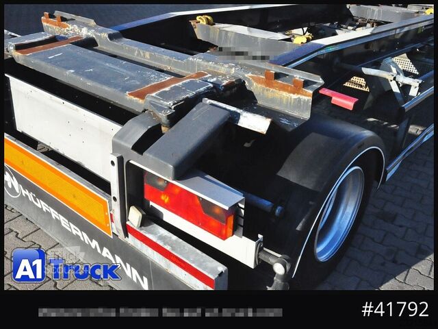 Roll off trailer Hüffermann HSA 1870 Luft, Schlitten,