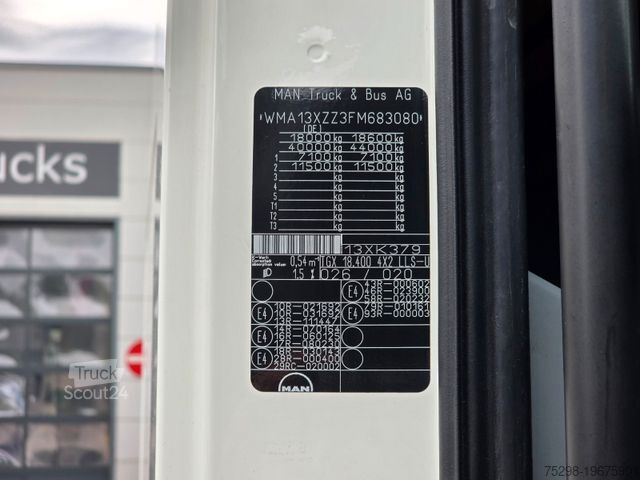 Ciągnik siodłowy typu volume MAN TGX 18.400 4X2 LLS-U / ZF Intarder / Hubkupplung