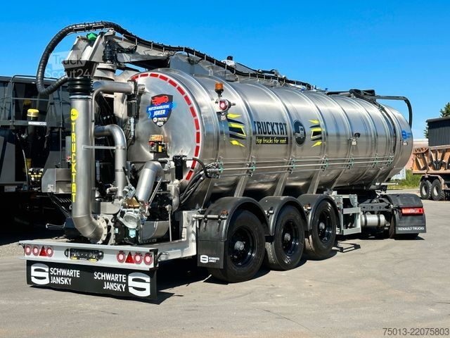 Semi-reboque tanque  SCHWARTE JANSKY Hochleistungs-Zubringer, MIETEN?