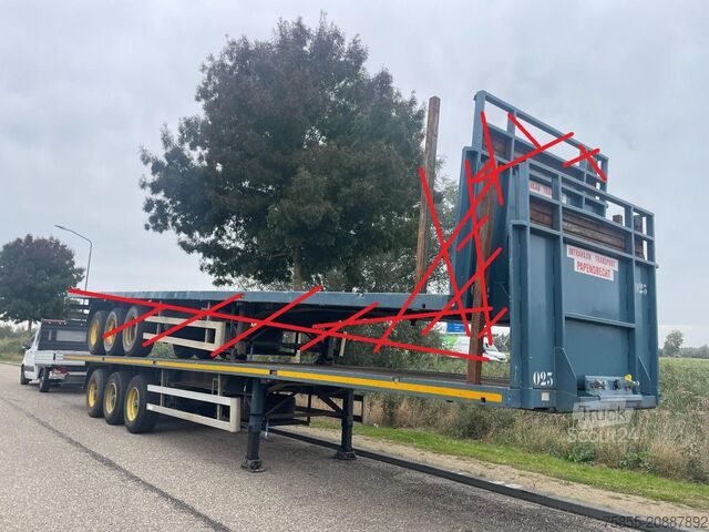 Remorca platformei Haan OPL45 Heavy Duty / Rungen-Potholes /BPW / 2x Li...