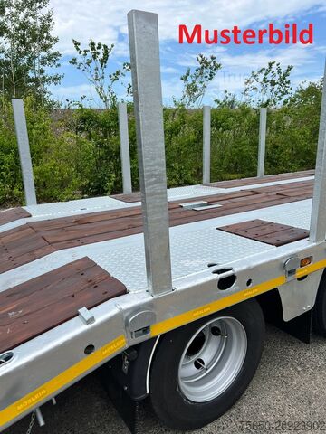 Remolque de plataforma baja Möslein T 3-8,20 P VB H1  3 Achs Tieflader mit gerader Ladefläche 8,20 m, Neufahrzeug