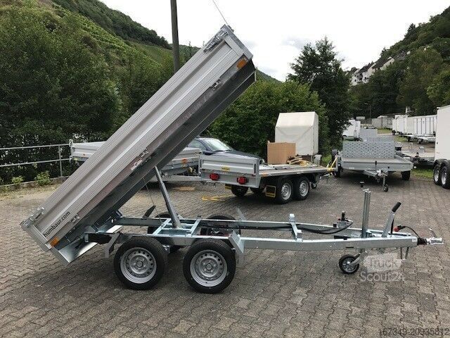 Трьохсторонній самоскидний причіп HUMBAUR HUK 272715 - 2.700kg elektrisch kippbar!