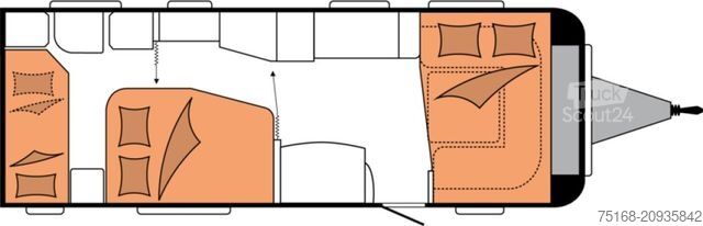 Husvagn HOBBY Prestige 650 KFU Aberkauf Vorjahresmodell