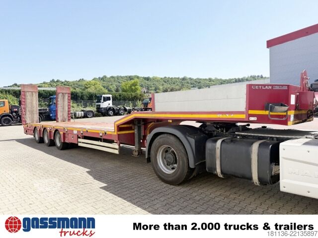 Zema profila puspiekabe  FSML 2 B1, Liftachse, Verbr. auf 3m, hydr. Rampen