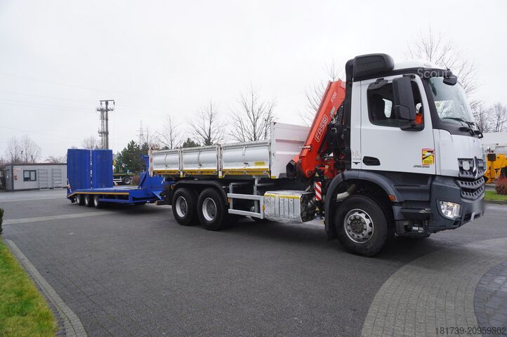 Divpusējs pašizgāzējs Mercedes-Benz Arocs 2636 6x4 / 2-way tipper / Fassi