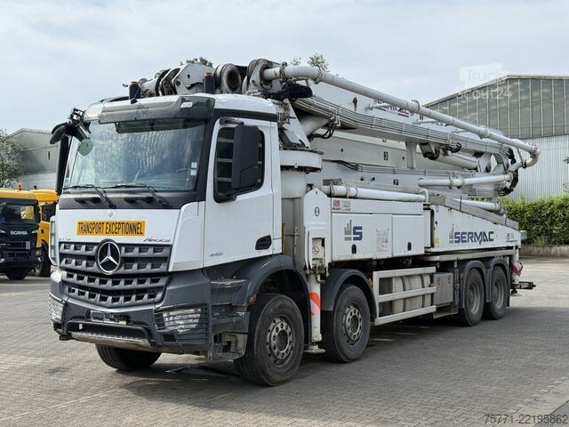 Čerpadlo betónu Mercedes-Benz AROC S4441 8x4 EURO6  POMPA DO BETONU SERMAC 5RZ51