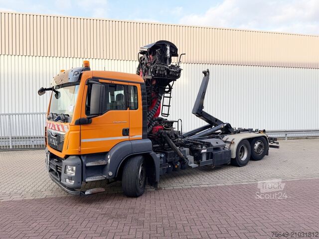 Haakarm vrachtwagen MAN TGS 26.400 6x2-4 BL TGS 26.400 6x2-4 BL, Kran, Motorabtrieb, Lenk-/Liftachse, Epsilon Q180ZR95TR
