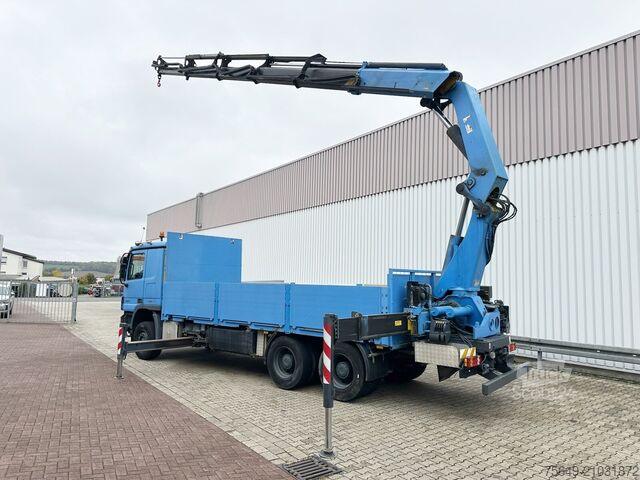 Lastbilsmonterad kran Mercedes-Benz Actros 2741 L 6x4 Actros 2741 L 6x4, Twist-Lock ausz. auf 3m, Heckkran Palfinger PK 42502-D, Funk