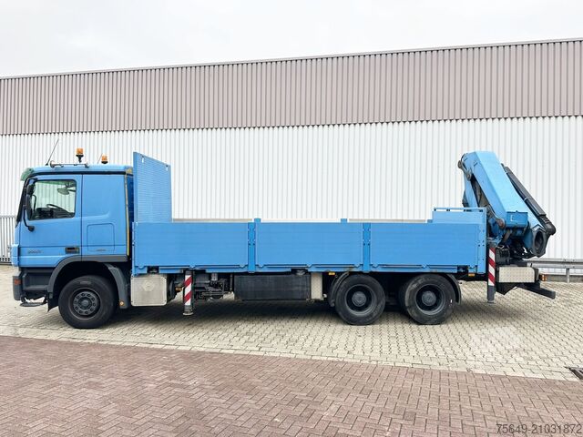 Lastbilsmonterad kran Mercedes-Benz Actros 2741 L 6x4 Actros 2741 L 6x4, Twist-Lock ausz. auf 3m, Heckkran Palfinger PK 42502-D, Funk