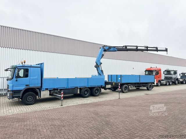 Lastbilsmonterad kran Mercedes-Benz Actros 2741 L 6x4 Actros 2741 L 6x4, Twist-Lock ausz. auf 3m, Heckkran Palfinger PK 42502-D, Funk