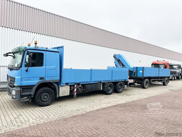 Lastbilsmonterad kran Mercedes-Benz Actros 2741 L 6x4 Actros 2741 L 6x4, Twist-Lock ausz. auf 3m, Heckkran Palfinger PK 42502-D, Funk