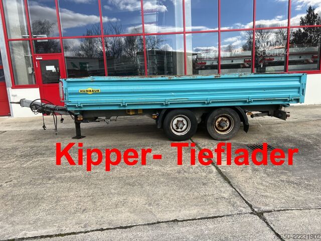 Remorcă basculantă Humbaur HTK 10 50 24  Tandem Kipper- Tieflader