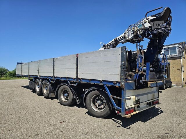 Flatbed PACTON t4-001 / 4 AXLE TRAILER /2 LIFT AXLES /2 STEERI...