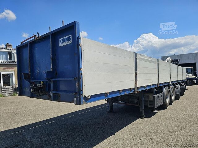 Flatbed PACTON t4-001 / 4 AXLE TRAILER /2 LIFT AXLES /2 STEERI...