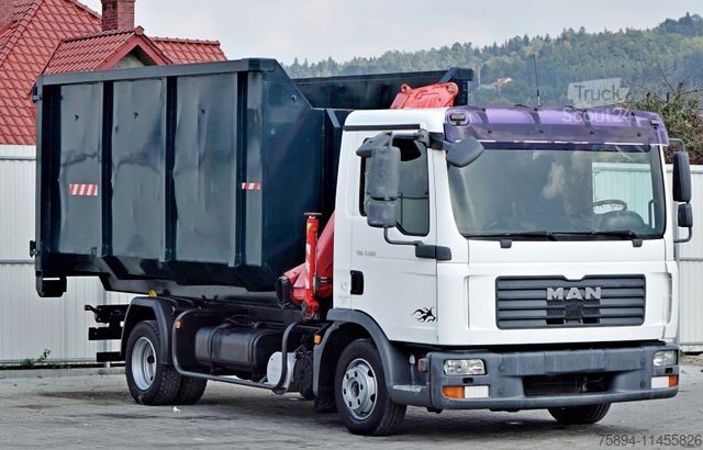Autokranwagen MAN TGL 7.150  Abrollkipper + Kran !!